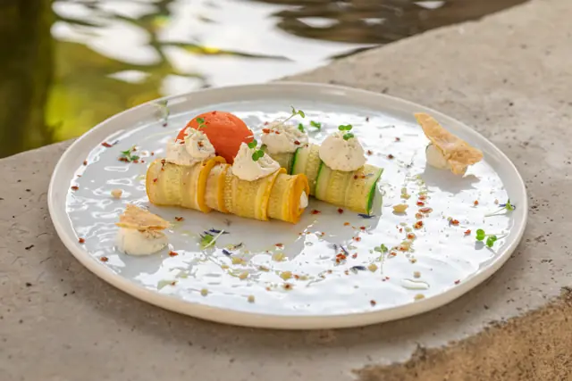 Roulé de courgette