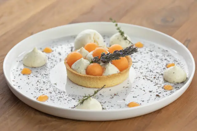 Tartelette au melon et à la lavande